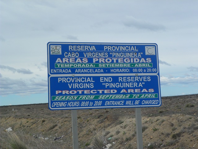 14c- Entrando al AREA PROTEGIDA CABO VIRGENES 12-11-16.JPG